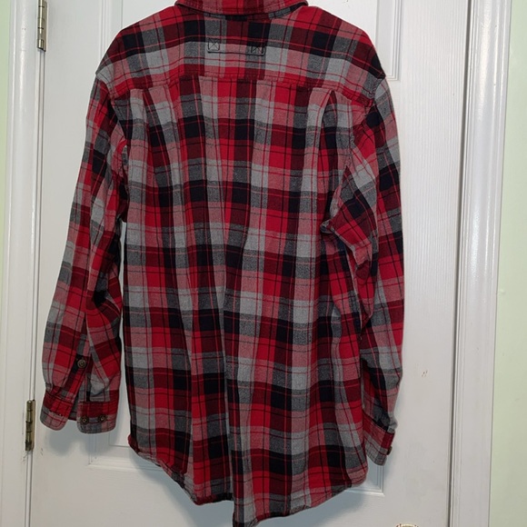 Duluth trading co. Men’s Shirt Size L Red Black Grey - Picture 4 of 6
